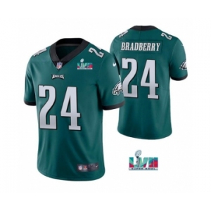 Men's Philadelphia Eagles #24 James Bradberry Green Super Bowl LVII Vapor Untouchable Limited Stitched Jersey