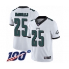 Men's Philadelphia Eagles #25 Tommy McDonald White Vapor Untouchable Limited Player 100th Season Football Jersey