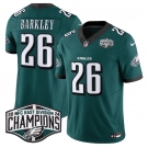 Men's Philadelphia Eagles #26 Saquon Barkley Green 2024 New NFC East Champions F.U.S.E. Vapor Untouchable Limited Stitched Football Jersey