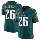Men's Philadelphia Eagles #26 Saquon Barkley Green 2025 F.U.S.E. With 4-Star C Patch Vapor Untouchable Limited Football Stitched Jersey