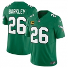 Men's Philadelphia Eagles #26 Saquon Barkley Kelly Green 2025 F.U.S.E. With 4-Star C Patch Vapor Untouchable Limited Throwback Football Stitched Jersey