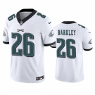 Men's Philadelphia Eagles #26 Saquon Barkley White 2023 F.U.S.E. Vapor Untouchable Limited Football Stitched Jersey