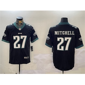 Men's Philadelphia Eagles #27 Quinyon Mitchell Black Vapor Untouchable Limited Football Stitched Jersey