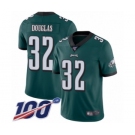 Men's Philadelphia Eagles #32 Rasul Douglas Midnight Green Team Color Vapor Untouchable Limited Player 100th Season Football Jersey