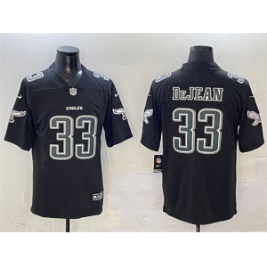 Men's Philadelphia Eagles #33 Cooper DeJean Black Fashion New Vapor Untouchable Limited Stitched Football Jersey