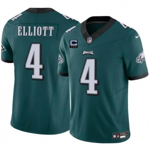 Men's Philadelphia Eagles #4 Jake Elliott Green F.U.S.E. With 3-Star C Patch Vapor Untouchable Limited Football Stitched Jersey