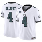 Men's Philadelphia Eagles #4 Jake Elliott White F.U.S.E With 3-Star C Patch Vapor Untouchable Limited Football Stitched Jersey