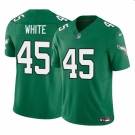 Men's Philadelphia Eagles #45 Devin White Green 2023 F.U.S.E Throwback Vapor Untouchable Limited Football Stitched Jersey