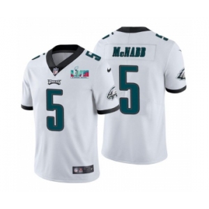 Men's Philadelphia Eagles #5 Donovan McNabb White Super Bowl LVII Patch Vapor Untouchable Limited Stitched Jersey