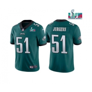Men's Philadelphia Eagles #51 Cam Jurgens Green Super Bowl LVII Vapor Untouchable Limited Stitched Jersey