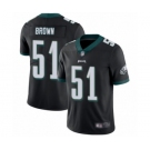 Men's Philadelphia Eagles #51 Zach Brown Black Alternate Vapor Untouchable Limited Player Football Jersey