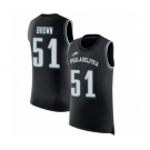 Men's Philadelphia Eagles #51 Zach Brown Black Rush Player Name & Number Tank Top Football Jersey