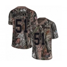 Men's Philadelphia Eagles #51 Zach Brown Camo Rush Realtree Limited Football Jersey