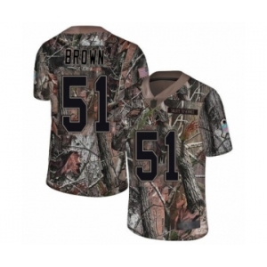 Men's Philadelphia Eagles #51 Zach Brown Camo Rush Realtree Limited Football Jersey