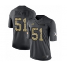 Men's Philadelphia Eagles #51 Zach Brown Limited Black 2016 Salute to Service Football Jersey