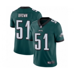 Men's Philadelphia Eagles #51 Zach Brown Midnight Green Team Color Vapor Untouchable Limited Player Football Jersey