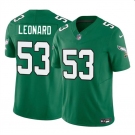 Men's Philadelphia Eagles #53 Shaquille Leonard Green 2023 F.U.S.E. Throwback Vapor Untouchable Limited Football Stitched Jersey