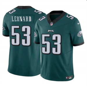 Men's Philadelphia Eagles #53 Shaquille Leonard Green 2023 F.U.S.E. Vapor Untouchable Limited Football Stitched Jersey