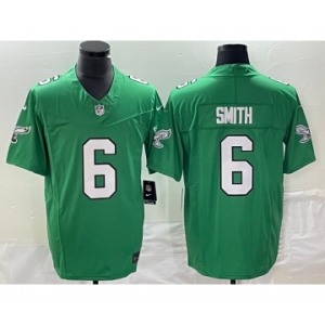 Men's Philadelphia Eagles #6 DeVonta Smith Green 2023 F.U.S.E. Vapor Untouchable Stitched Football Jersey