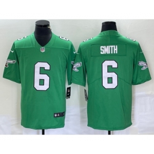 Men's Philadelphia Eagles #6 DeVonta Smith Green 2023 Vapor Limited Throwback Jersey