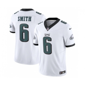 Men's Philadelphia Eagles #6 DeVonta Smith White 2023 F.U.S.E. Vapor Untouchable Limited Stitched Football Jersey