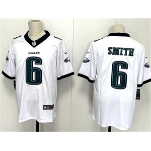 Men's Philadelphia Eagles #6 DeVonta Smith White 2024 New Vapor Untouchable Limited Football Stitched Jersey