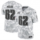 Men's Philadelphia Eagles #62 Jason Kelce 2024 F.U.S.E Arctic Camo Salute To Service Limited Stitched Football Jersey