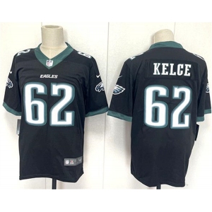 Men's Philadelphia Eagles #62 Jason Kelce Black 2024 New Vapor Untouchable Limited Football Stitched Jersey