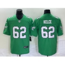 Men's Philadelphia Eagles #62 Jason Kelce Green 2023 Vapor Limited Throwback Jersey