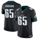 Men's Philadelphia Eagles #65 Lane Johnson Black 2025 F.U.S.E. With 4-Star C Patch Vapor Untouchable Limited Throwback Stitched Football Jersey