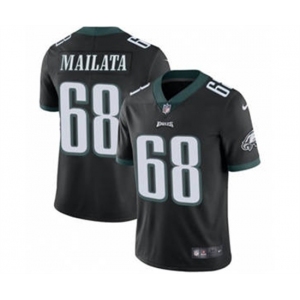 Men's Philadelphia Eagles #68 Jordan Mailata Black Men's Stitched Football Vapor Untouchable Limited Jersey