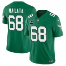 Men's Philadelphia Eagles #68 Jordan Mailata Kelly Green 2025 F.U.S.E. With 2-Star C Patch Vapor Untouchable Limited Throwback Stitched Football Jersey