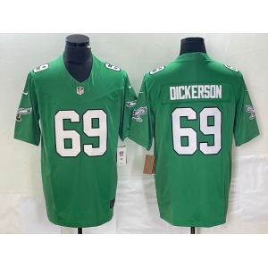 Men's Philadelphia Eagles #69 Landon Dickerson Green Alternate FUSE Vapor Limited Stitched Jersey