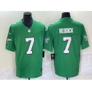 Men's Philadelphia Eagles #7 Haason Reddick Green 2023 FUSE Vapor Limited Throwback Stitched Jersey