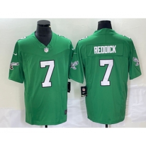 Men's Philadelphia Eagles #7 Haason Reddick Green 2023 FUSE Vapor Limited Throwback Stitched Jersey