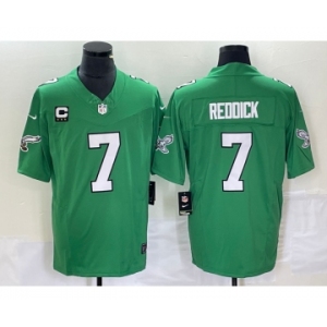 Men's Philadelphia Eagles #7 Haason Reddick Green 2023 F.U.S.E. With C Patch Vapor Untouchable Stitched Football Jersey