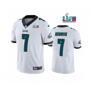 Men's Philadelphia Eagles #7 Haason Reddick White Super Bowl LVII Patch Vapor Untouchable Limited Stitched Jersey