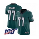 Men's Philadelphia Eagles #77 Andre Dillard Midnight Green Team Color Vapor Untouchable Limited Player 100th Season Football Jersey