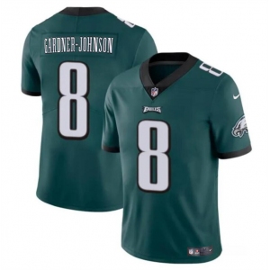 Men's Philadelphia Eagles #8 Chauncey Gardner-Johnson Green Vapor Untouchable Limited Football Stitched Jersey