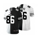 Men's Philadelphia Eagles #86 Zach Ertz Black V White Peace Split Vapor Untouchable Limited Football Jersey