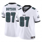 Men's Philadelphia Eagles #87 Jahan Dotson White F.U.S.E Vapor Untouchable Limited Stitched Football Jersey