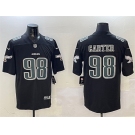 Men's Philadelphia Eagles #98 Jalen Carter Black Fashion New Vapor Untouchable Limited Football Stitched Jersey