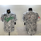 Men's Philadelphia Eagles Blank Arctic Camo 2024 Salute to Service Stitched Baseball Jerseys