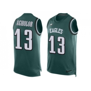 Nike Philadelphia Eagles #13 Nelson Agholor Midnight Green Team Color Men's Stitched NFL Limited Tank Top Jersey