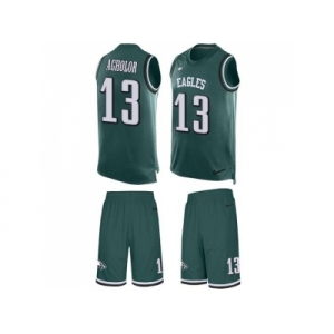 Nike Philadelphia Eagles #13 Nelson Agholor Midnight Green Team Color Men's Stitched NFL Limited Tank Top Suit Jersey