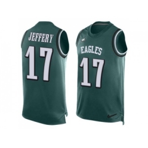 Nike Philadelphia Eagles #17 Alshon Jeffery Midnight Green Team Color Men's Stitched NFL Limited Tank Top Jersey