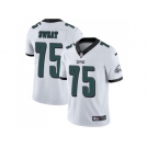 Nike Philadelphia Eagles #75 Josh Sweat White Men Stitched NFL Vapor Untouchable Limited Jersey