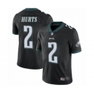 Philadelphia Eagles #2 Jalen Hurts Black Alternate Vapor Untouchable Limited Player Football Jersey