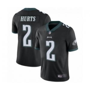 Philadelphia Eagles #2 Jalen Hurts Black Alternate Vapor Untouchable Limited Player Football Jersey