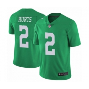 Philadelphia Eagles #2 Jalen Hurts Limited Green Rush Vapor Untouchable Football Jersey